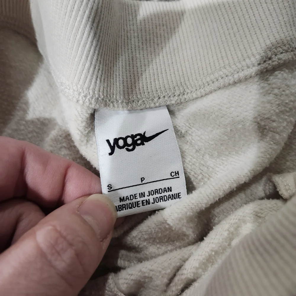Nike Yoga Neutral Cream Drawstring Joggers, Minor Piling SZ Small - Picture 5 of 7